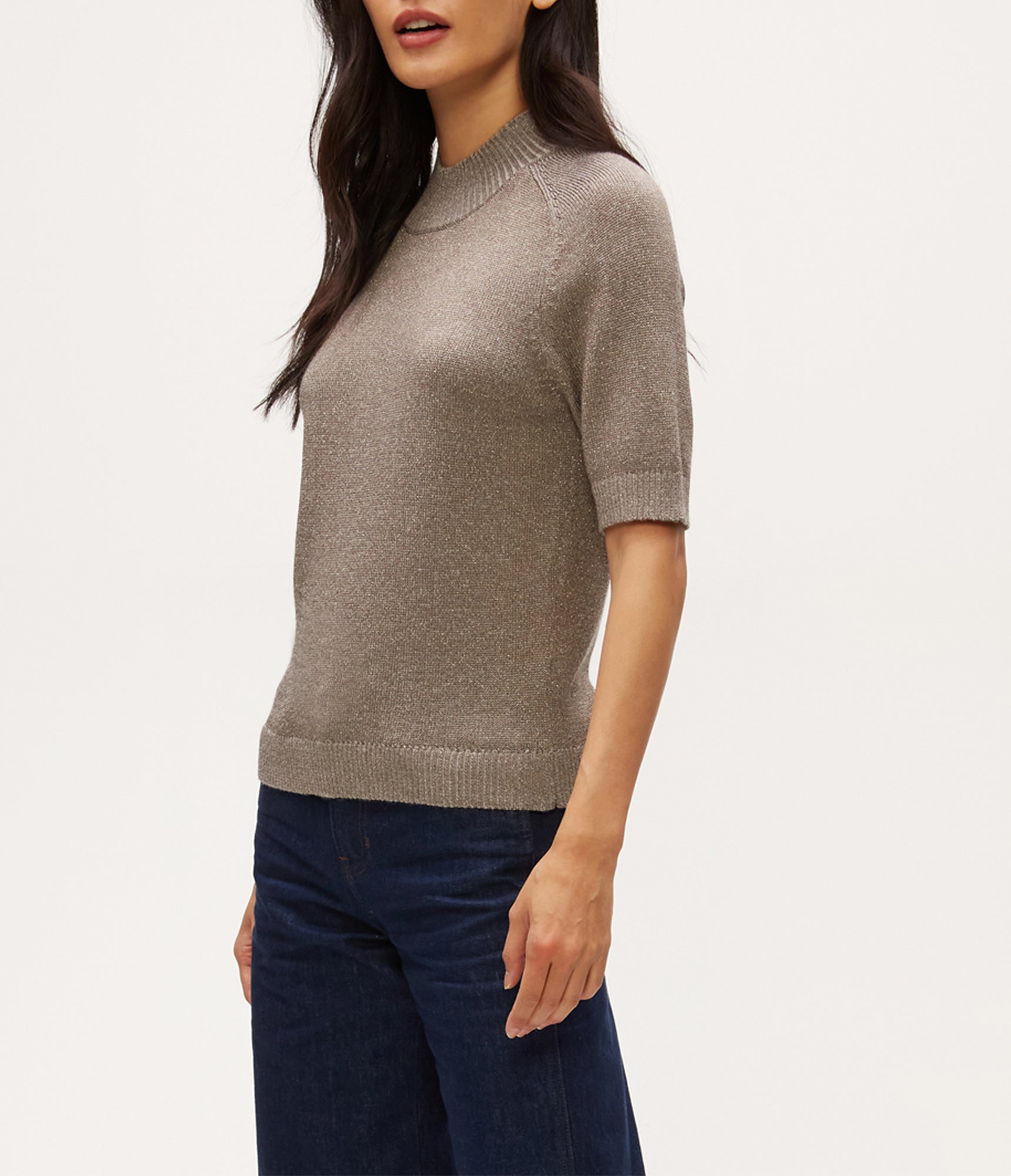Sabel Metallic Sweater | Pewter