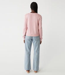 Ruiz Metallic Cardigan | Lychee