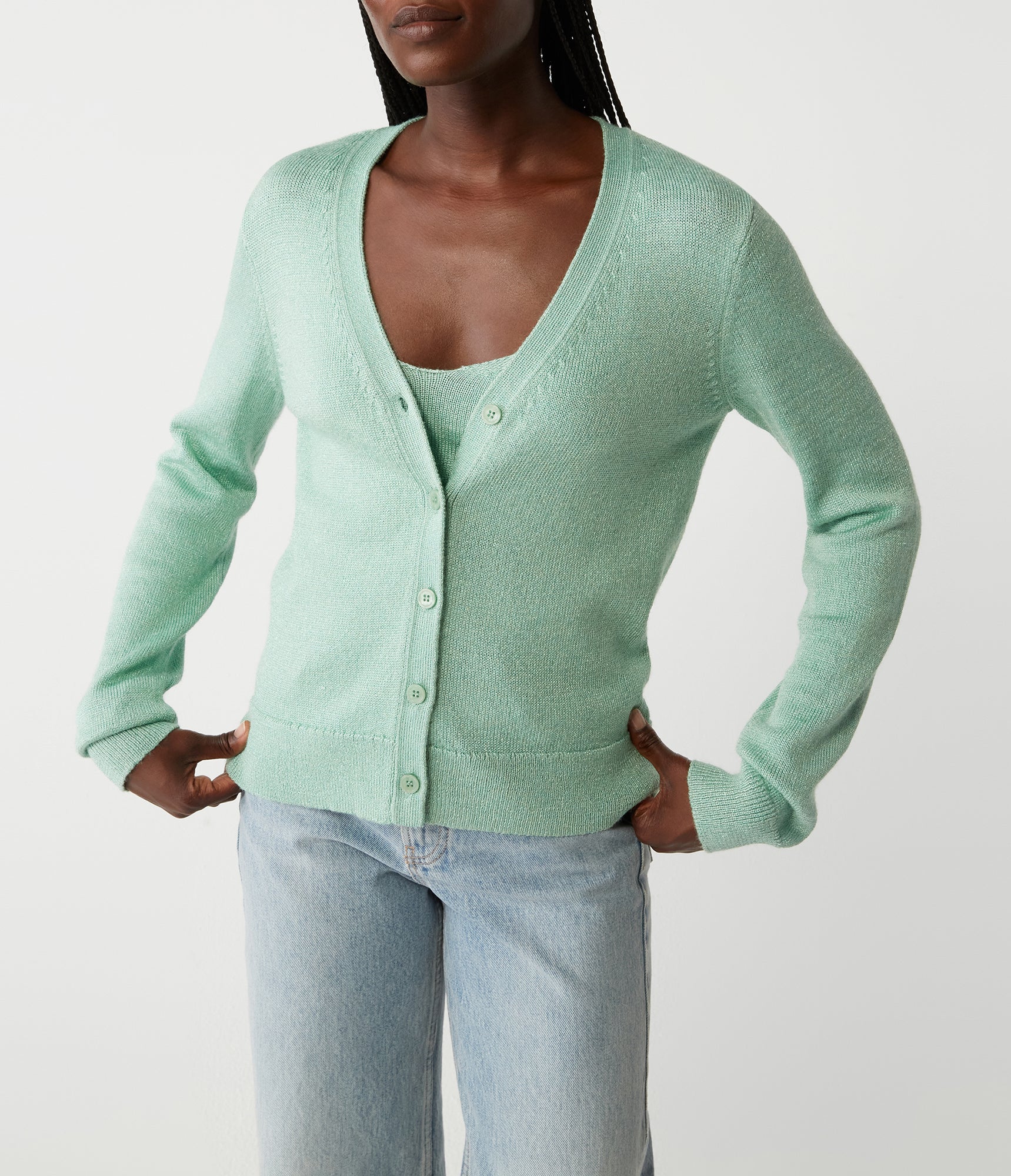 Ruiz Cardigan | Sea Foam