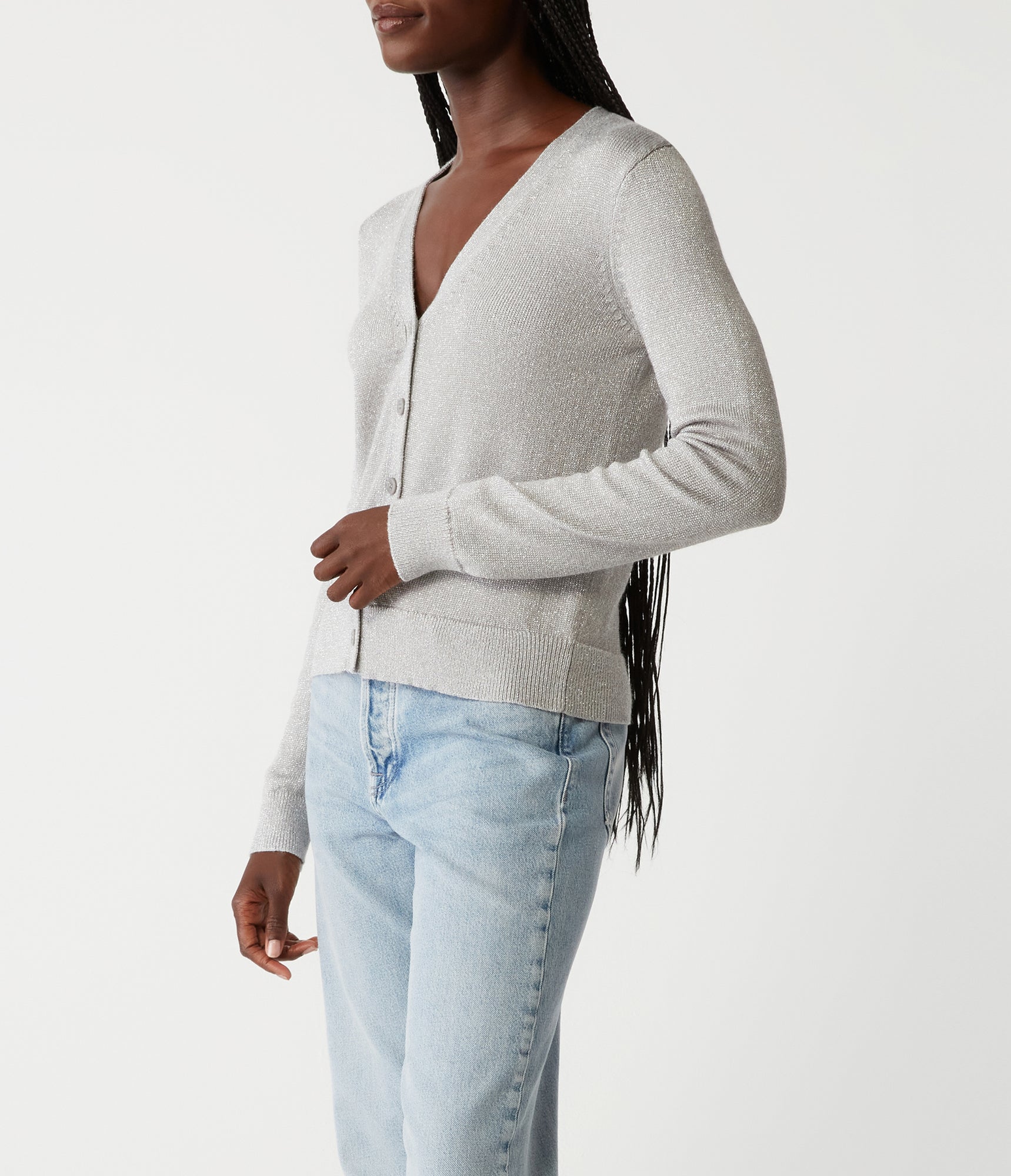 Ruiz Cardigan | Silver