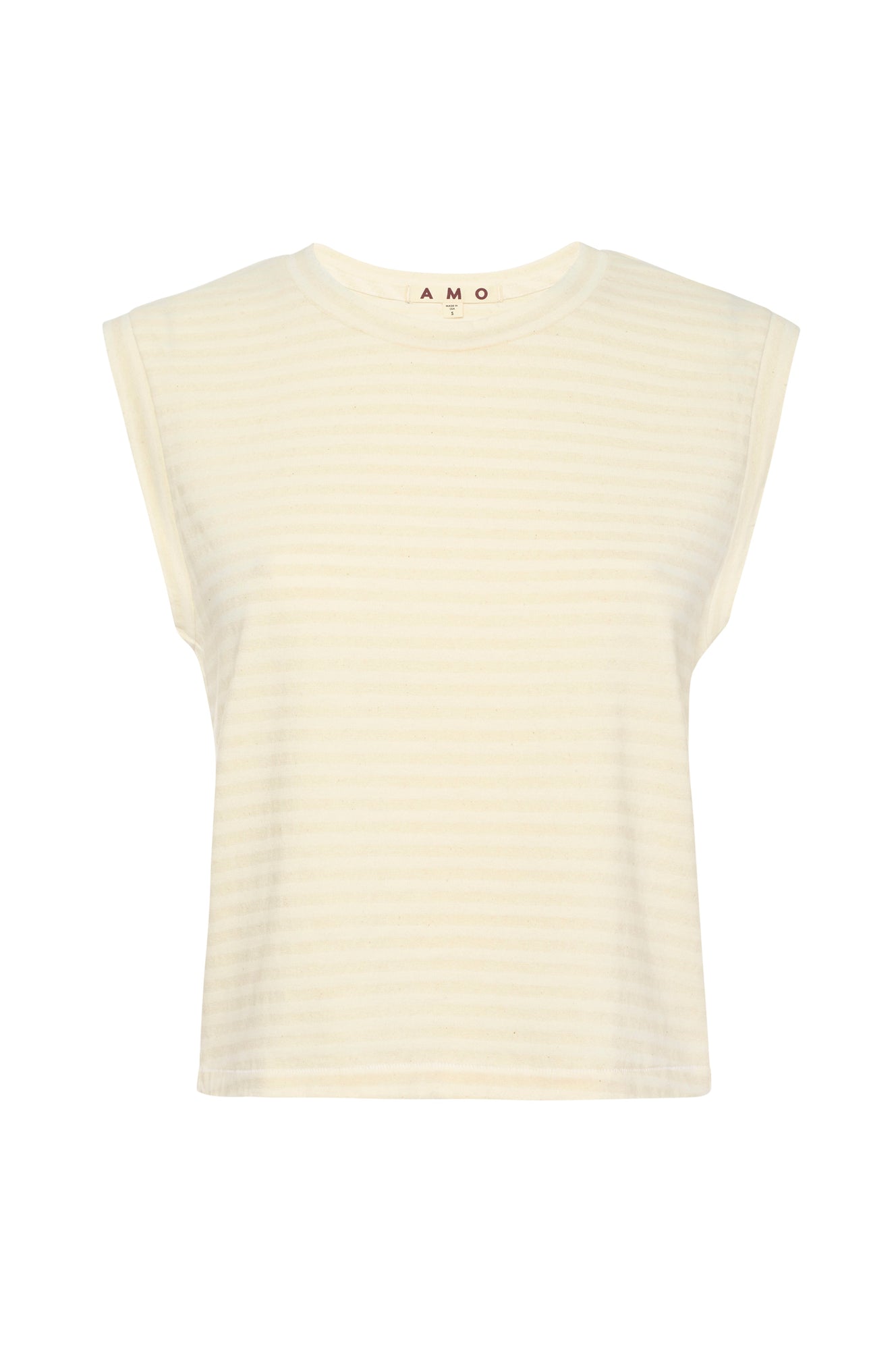 AMO Denim | Sleeveless Babe Tee in Natural