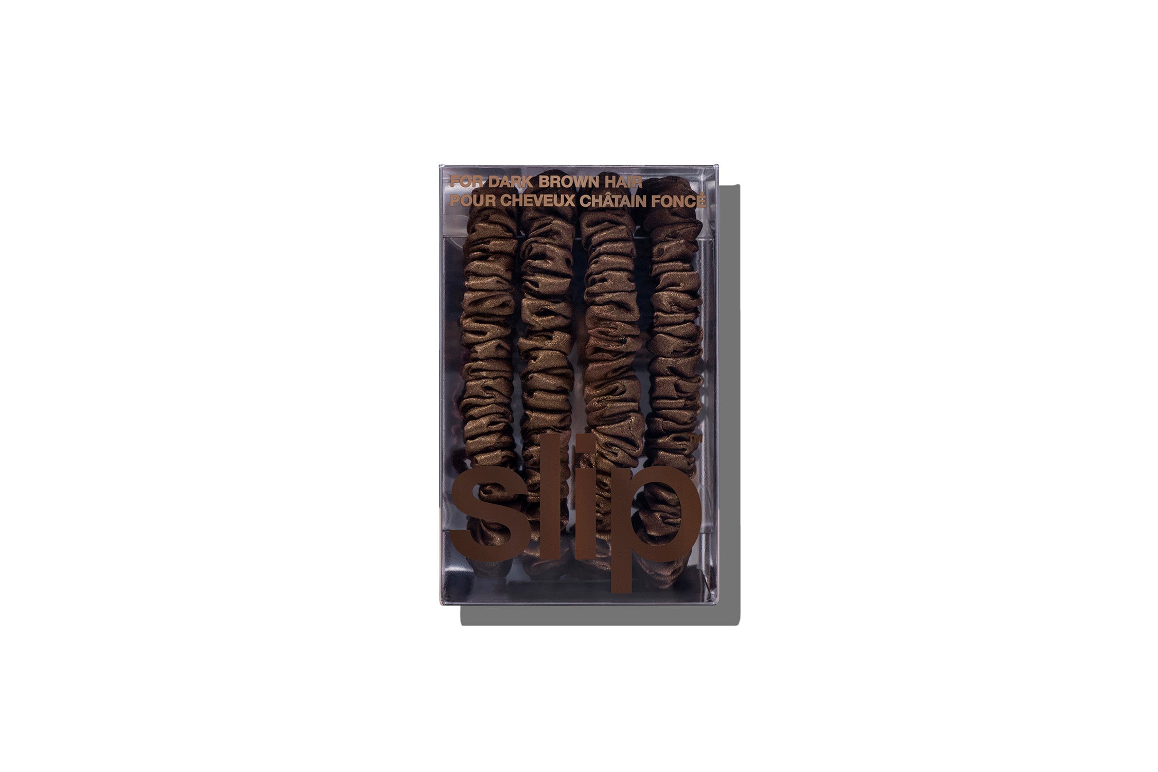 Back to Basics Skinny Scrunchies | Dark Brown | Set of 4