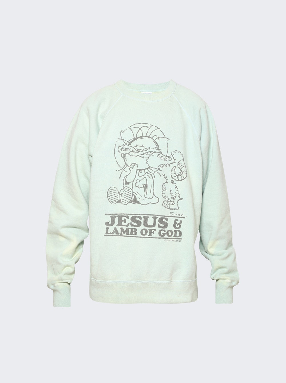 Men | Saint Mxxxxxx | Jesus Sweatshirt | Blue