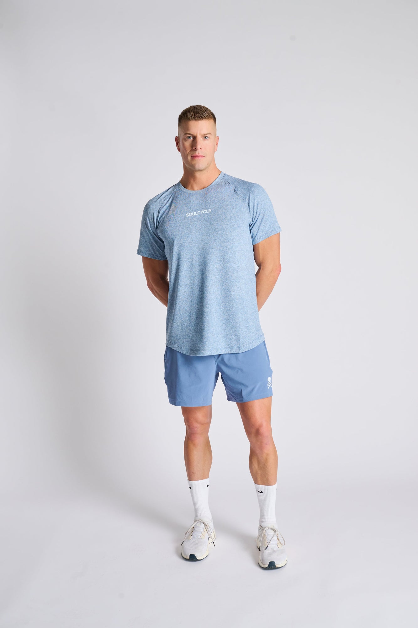 Lululemon | License To Train Short Sleeve | Heathered Washed Denim