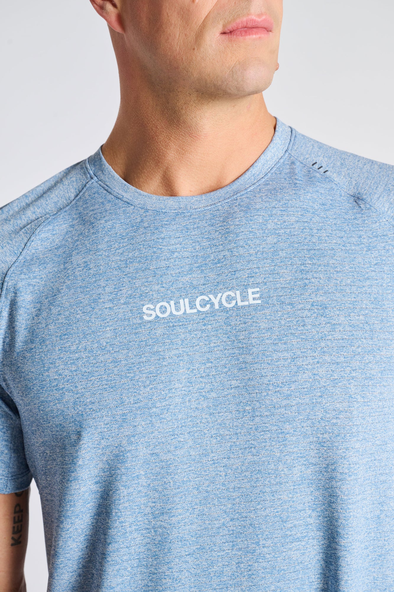 Lululemon | License To Train Short Sleeve | Heathered Washed Denim