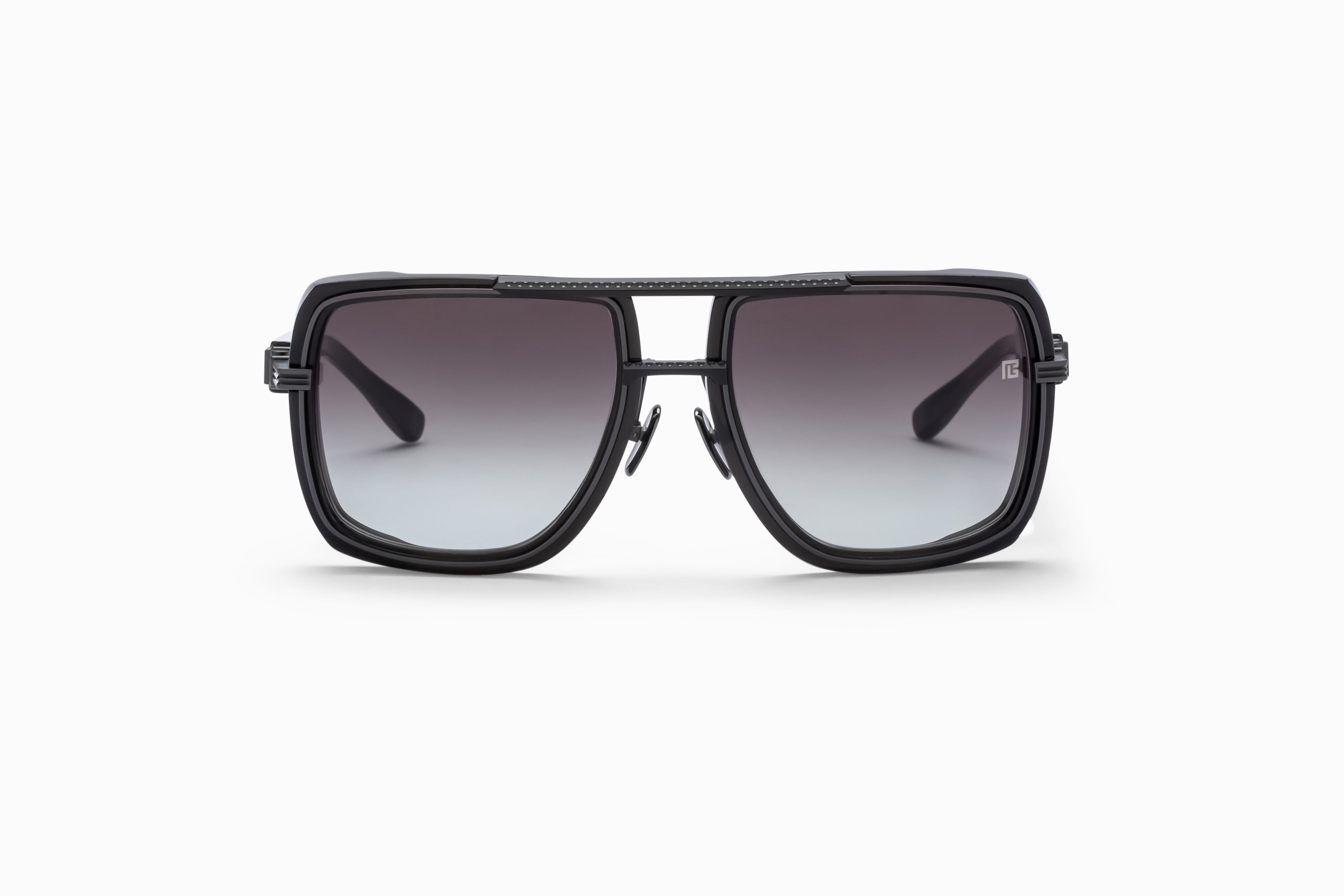 Mens | Soldier Sunglass | Black Crystal - Matte Black | Dark Grey Gradient