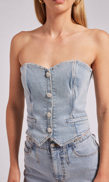 Cyrus Denim Vestier | Light Blue