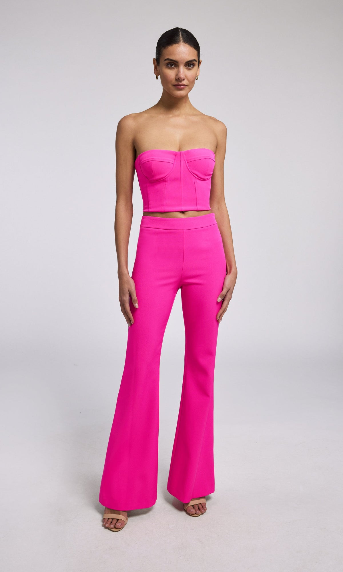 Elaia Crepe Bustier | Magenta