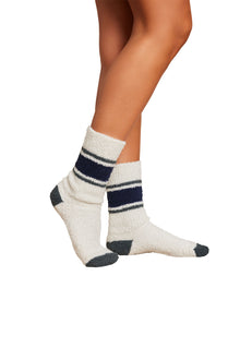 Unisex | CozyChic Multi Color Tube Socks | Deep Juniper Multi