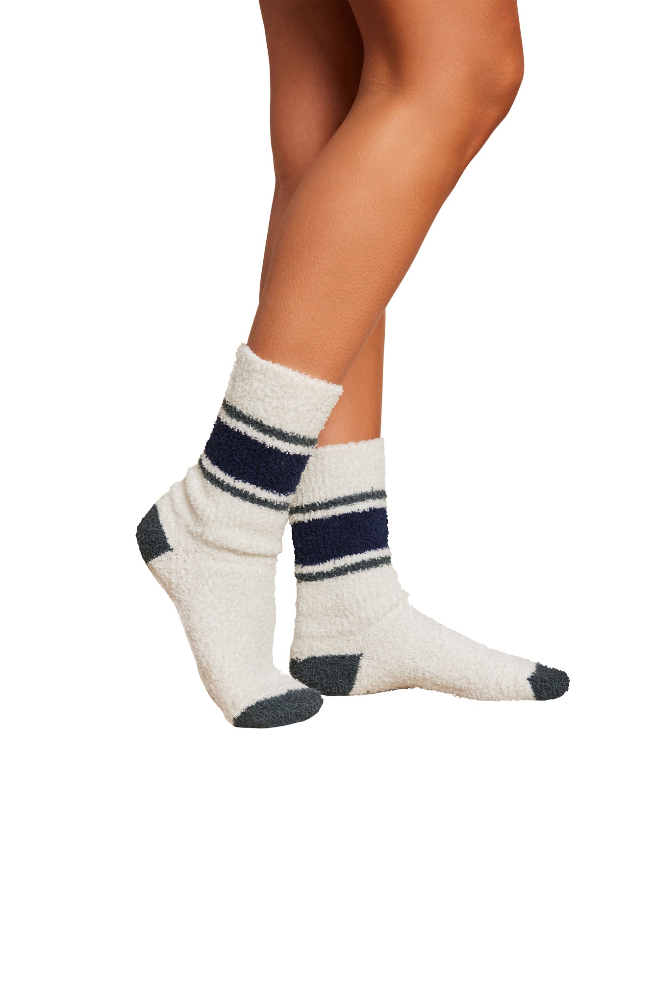Unisex | CozyChic Multi Color Tube Socks | Deep Juniper Multi