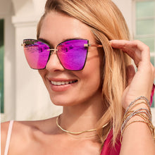 Womens | Becky V Sunglasses | Gold | Pink Rush Lenses