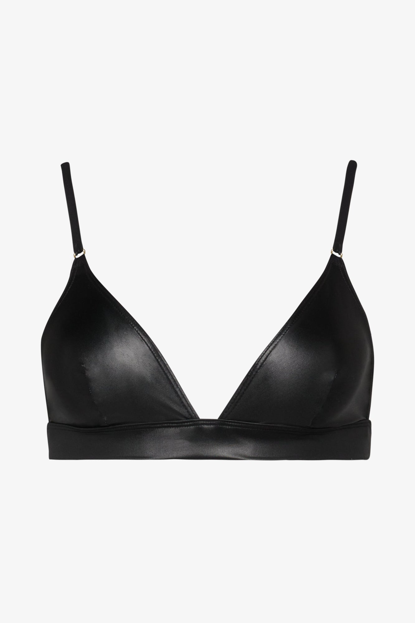 Triangle Bikini Top - Splash | Black