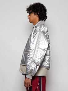 Men | 032c | Chevignon Linen Jacket | Silver