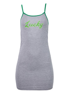 Women | Natasha Zinko | Lucky Shirred Top | Grey & Green