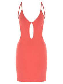 Women | Zeynep Arcay | Key Hole Mini Dress | Pink