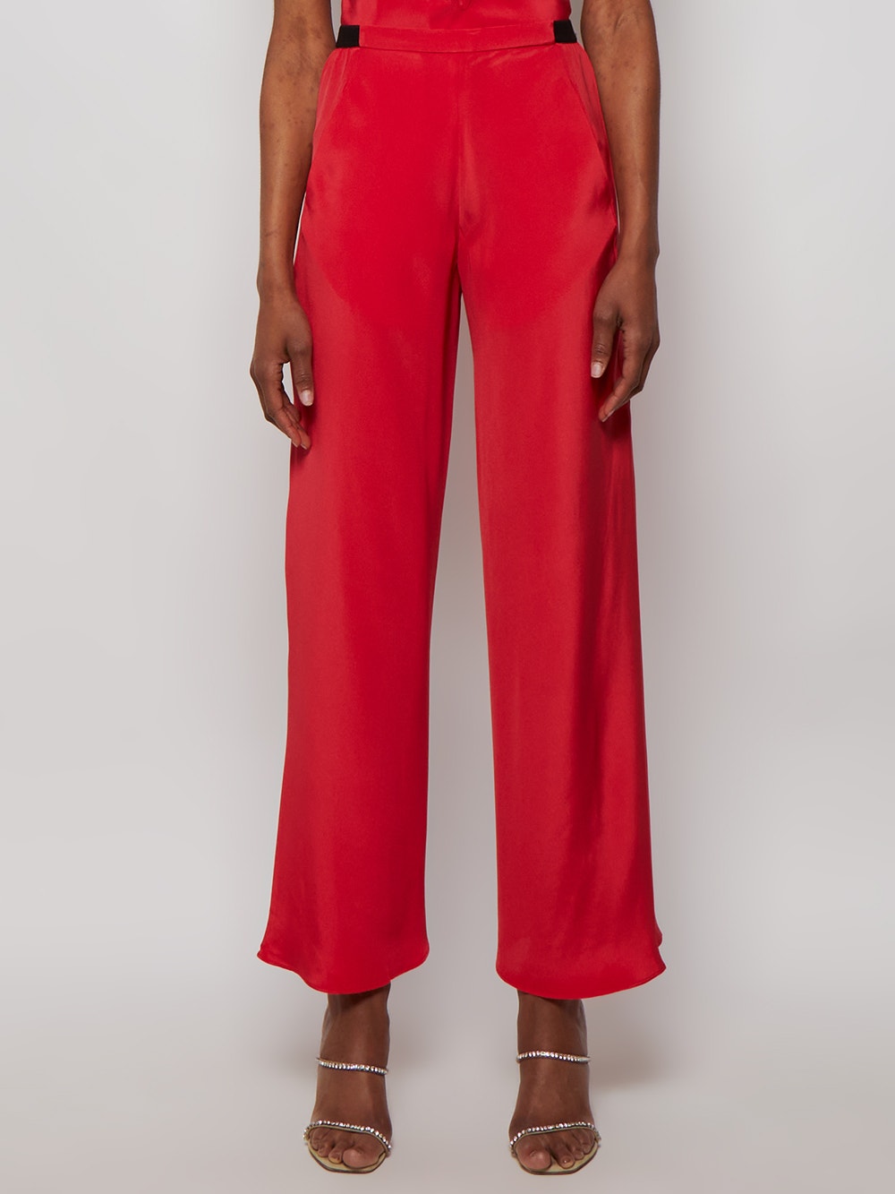 Women | Christopher Esber | Bias Silk Trouser | Chili