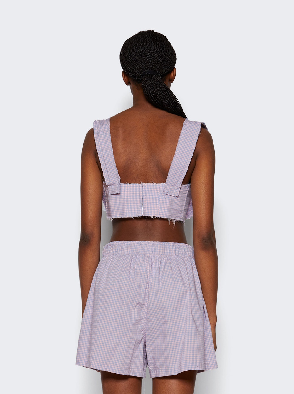 Women | Natasha Zinko | Checked Distressed Bra