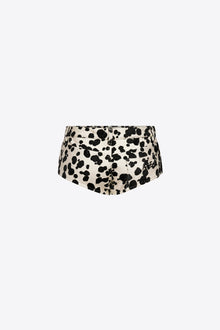 Dalmatian Denim Hot Short | Black/Off White