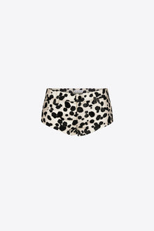 Dalmatian Denim Hot Short | Black/Off White