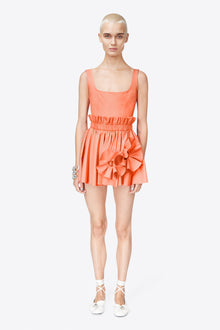 Ruffle Flower Mini Dress | Sweet Salmon