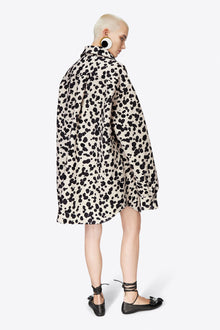 Dalmatian Denim Shirt Jacket | Black/Off White