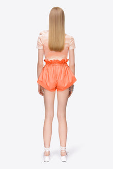 Ruffle Waist Track Short | Sweet Salmon