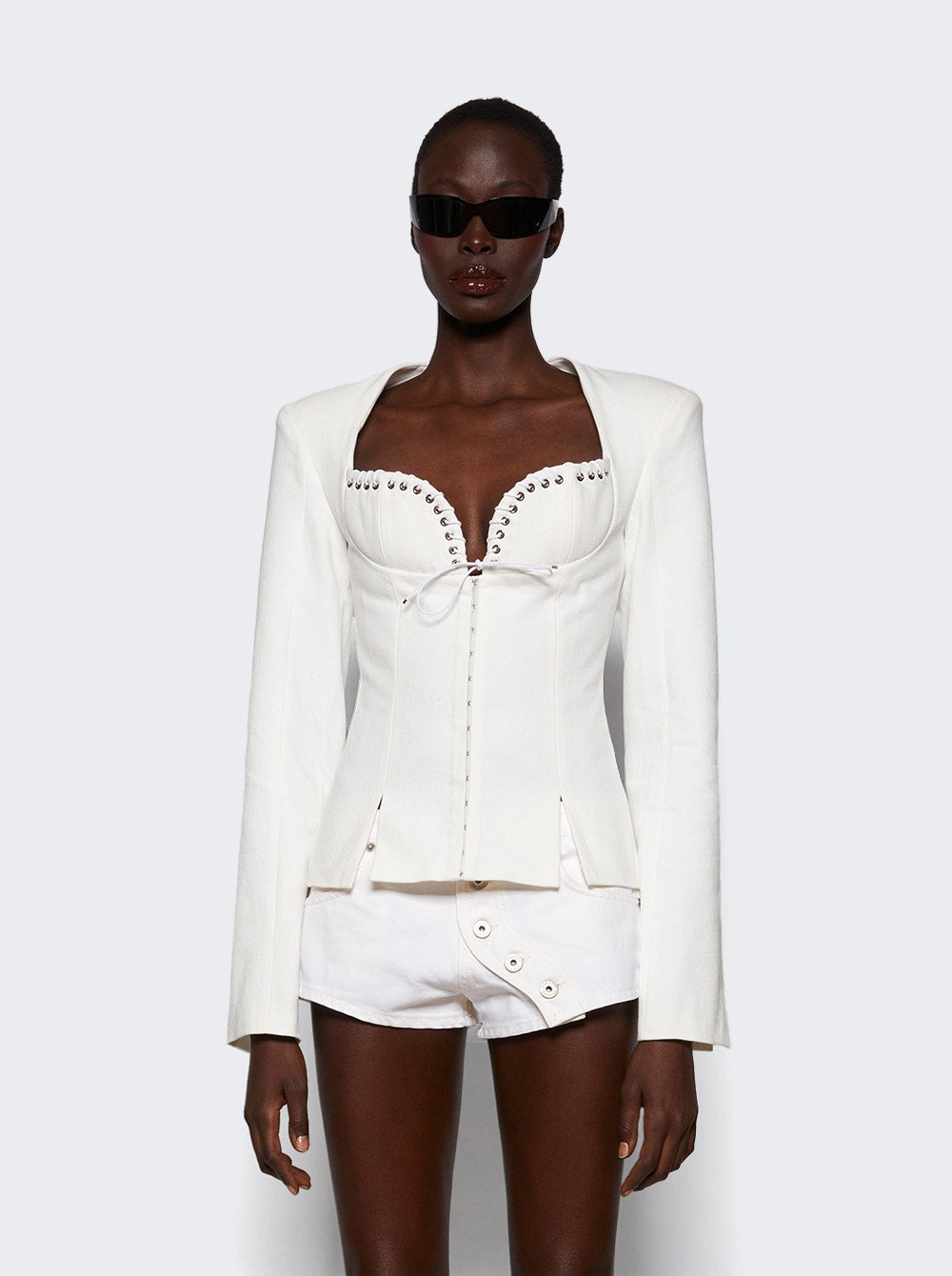 Women | Ludovic De Saint Sernin | Rebecca Jacket Optical White