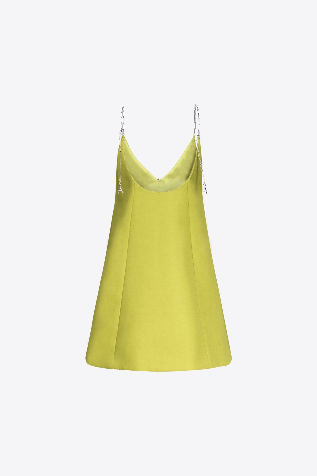Crystal Embellished Bow Mini Dress | Chartreuse
