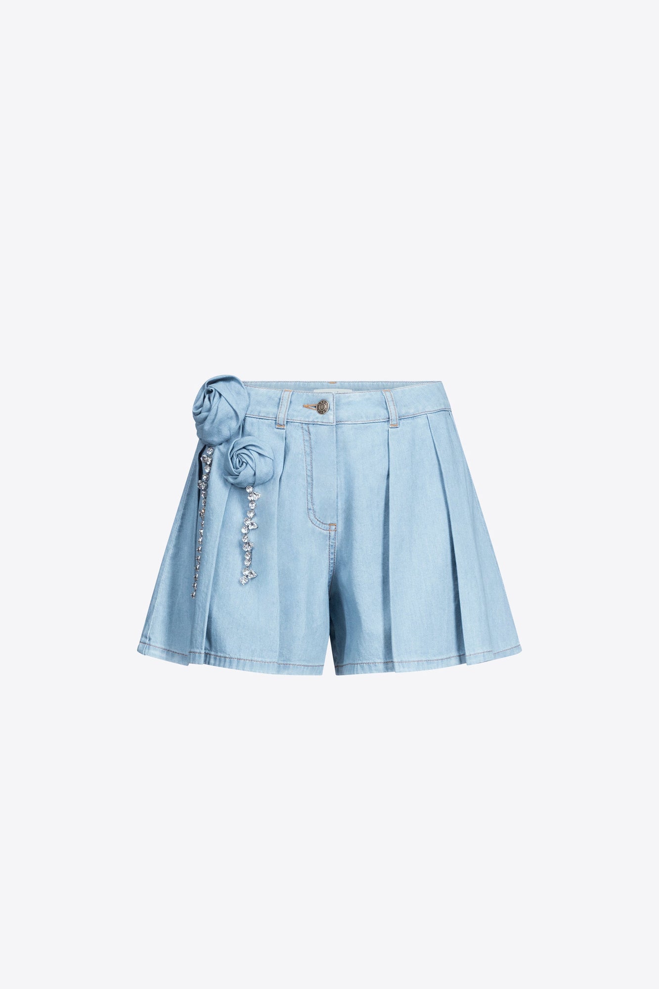 Crystal Rosette Skort | Super Light Blue