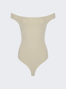 Women | Zeynep Arcay | Off The Shoulder Knit Bodysuit Beige