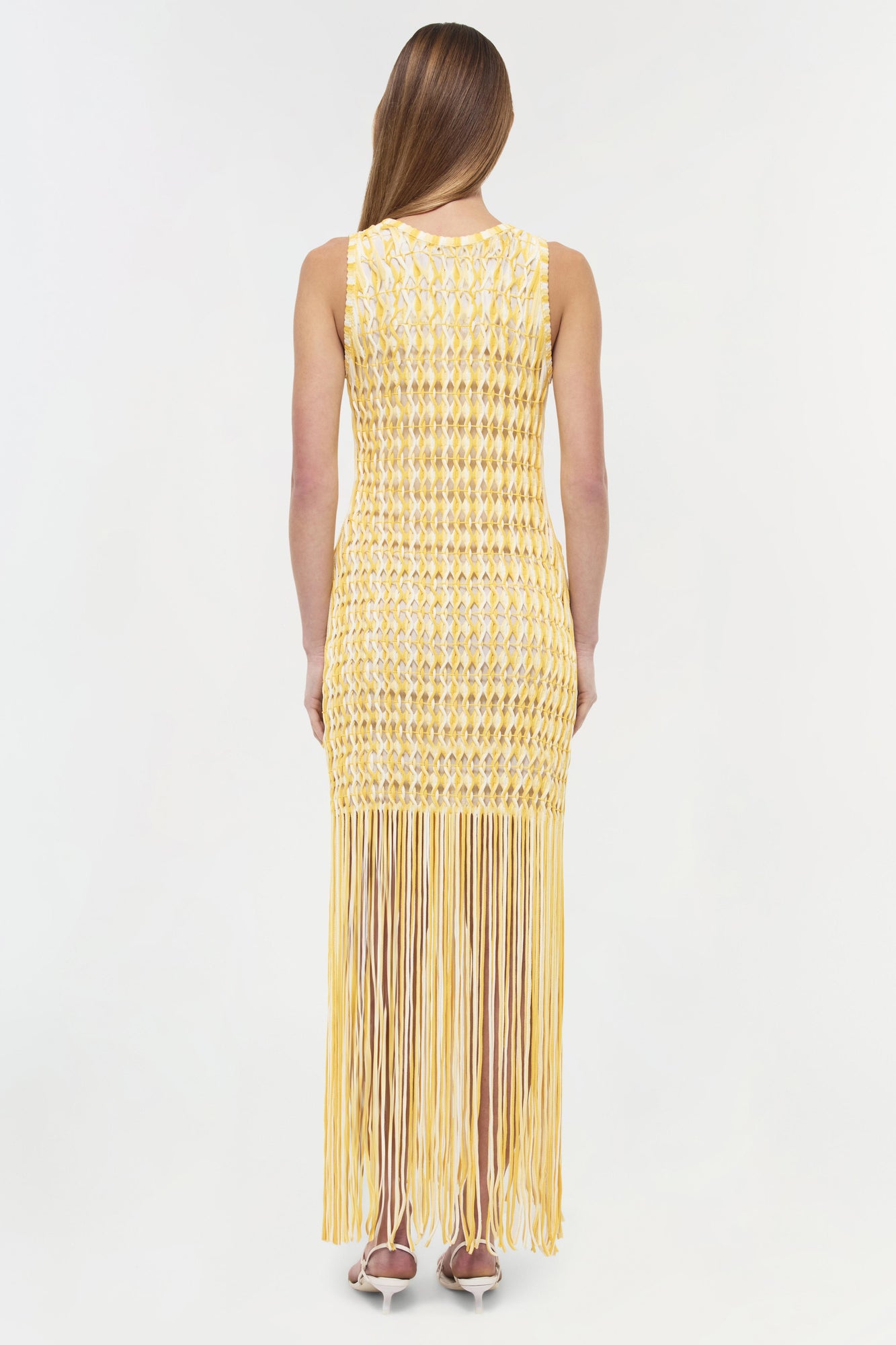 Womens | Sonia Fringe Knit Dress | Sunny Multi