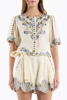Brynn Top | Ivory Ginkgo