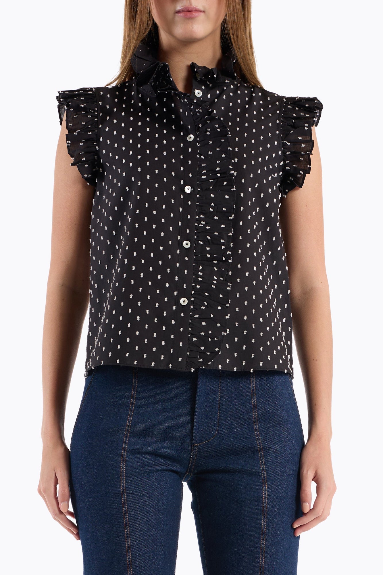 Marfa Top | Black White Dot