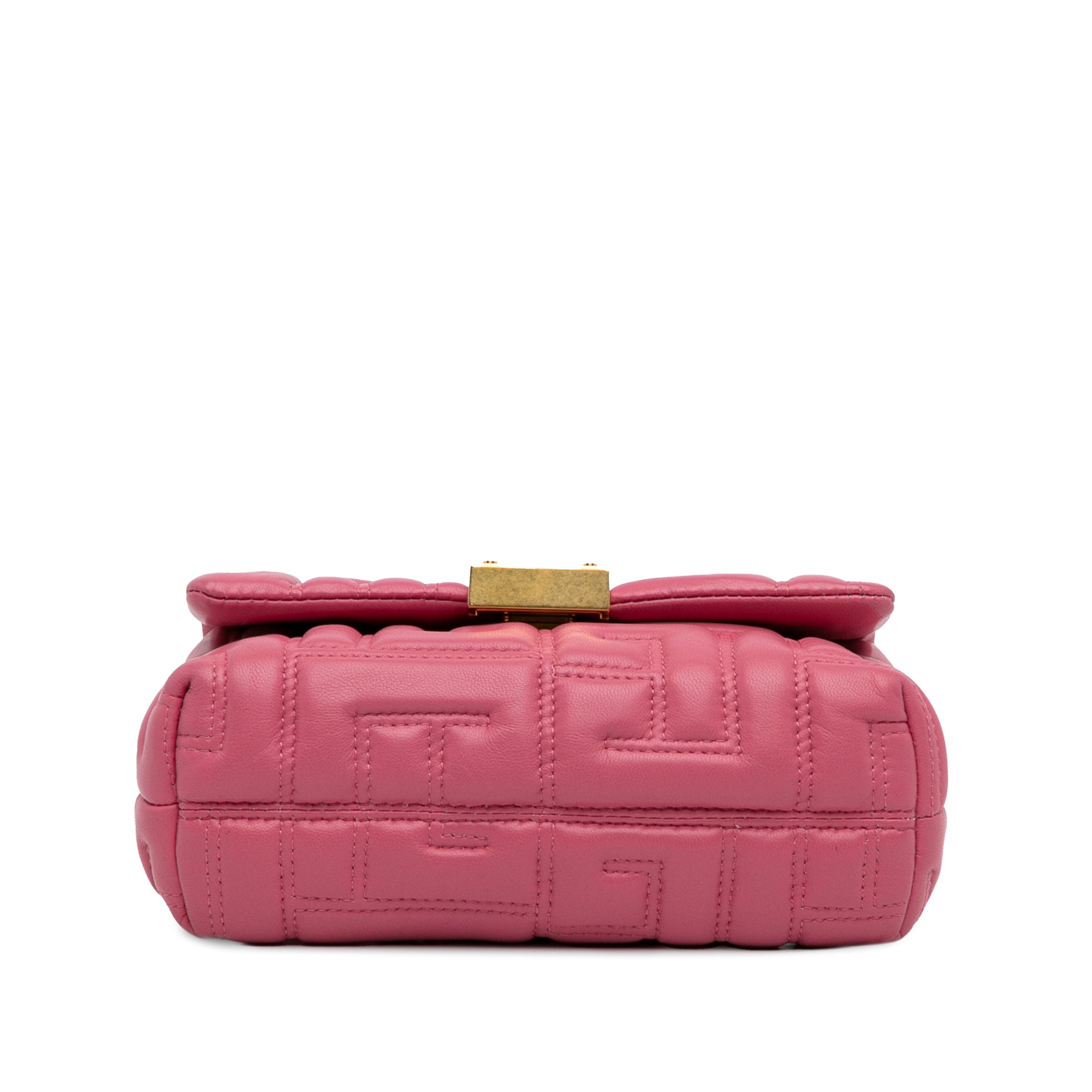 Balmain | Pre-Owned 1945 Quilted Leather Crossbody | Pink