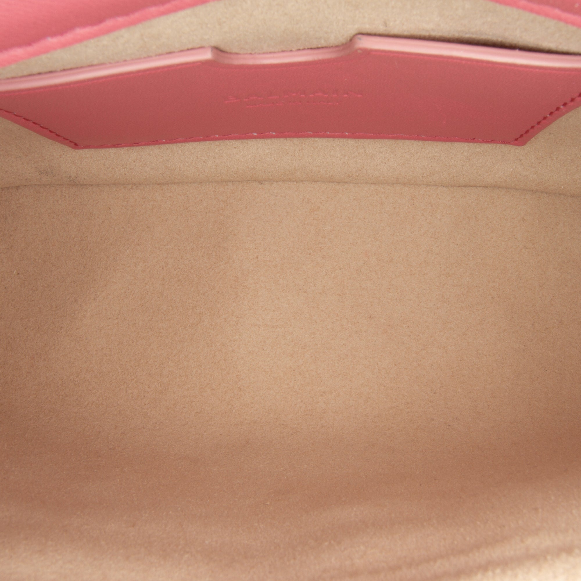 Balmain | Pre-Owned 1945 Quilted Leather Crossbody | Pink