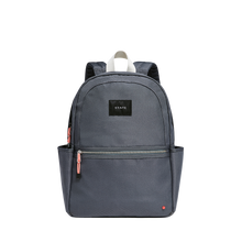 State bags kane double pocket backpack polyester canvas dark grey front view click to zoom