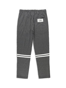Men | Dallas Houndstooth Track Pant | Black Beauty