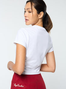 Women | Mirano Fitted Crop Top | Brilliant White