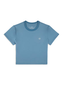 Women | Mirano Fitted Crop Top | Coronet Blue