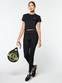 Women | Mirano Fitted Crop Top | Black Beauty