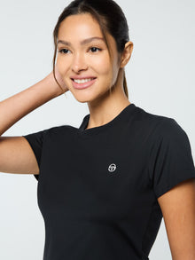 Women | Mirano Fitted Crop Top | Black Beauty
