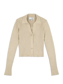 Women | Magreta Rib Cardigan | Humus