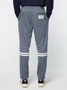 Men | Dallas Houndstooth Track Pant | Maritime Blue