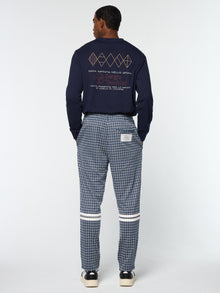 Men | Dallas Houndstooth Track Pant | Maritime Blue