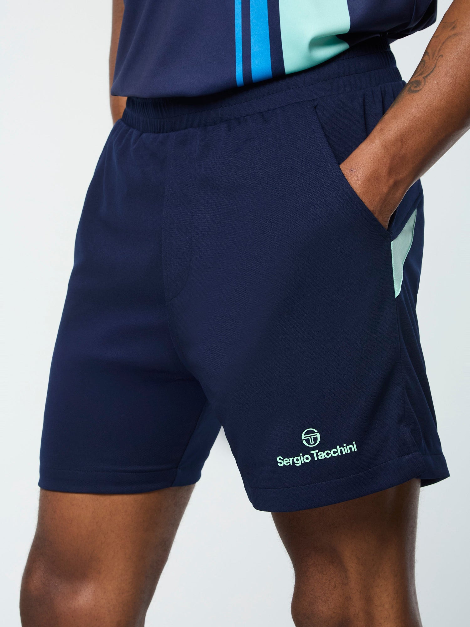 Men | Luca Piqué Short | Maritime Blue