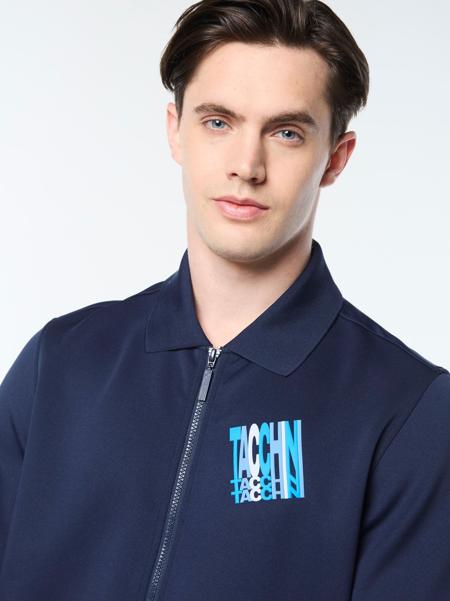 Men | Urso Short Sleeve Track Jacket | Maritime Blue