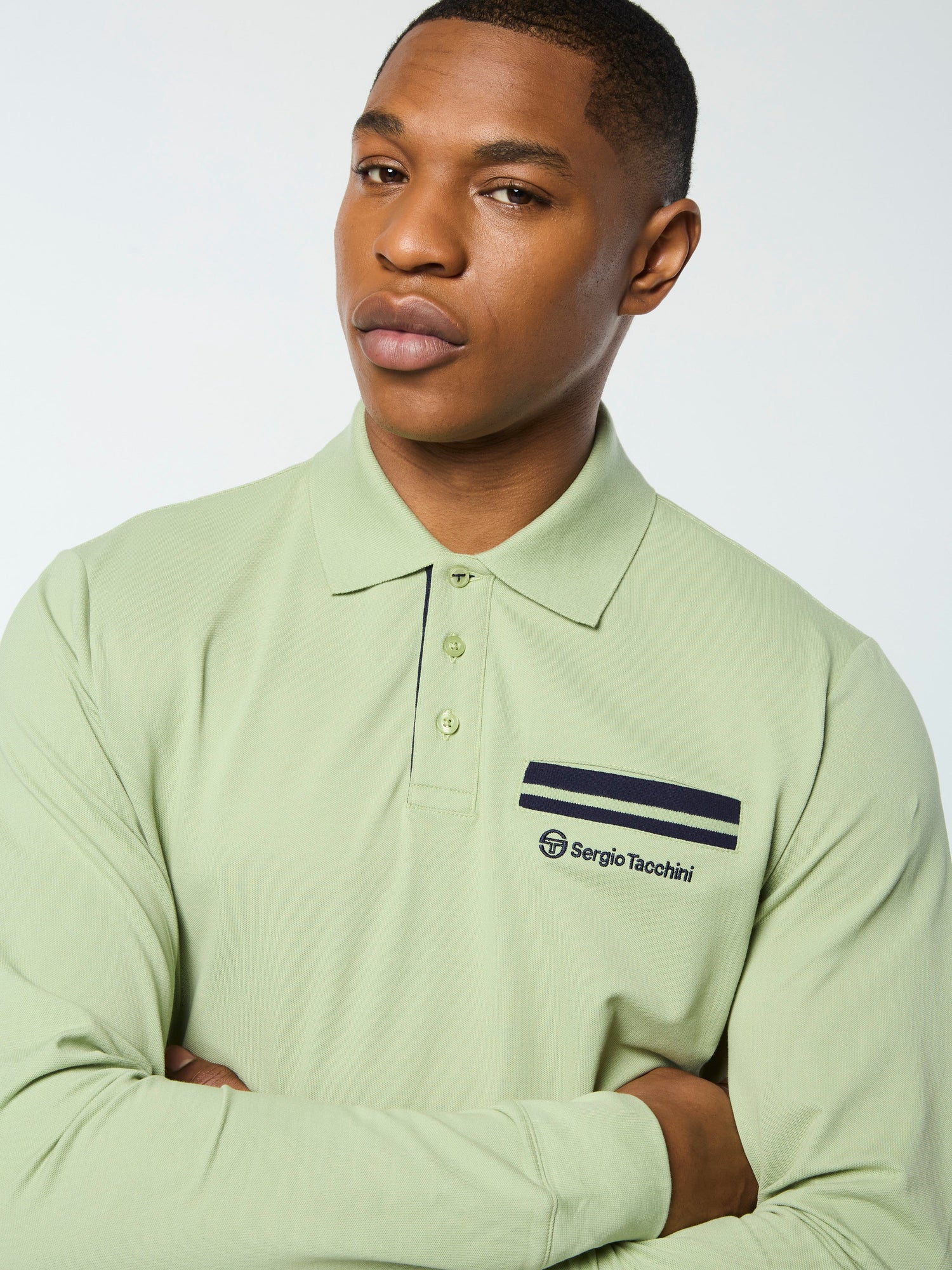 Men | Dario Long Sleeve Polo-Reseda