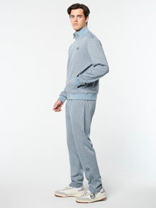 Men | Paolo Knit Track Jacket | Faded Denim
