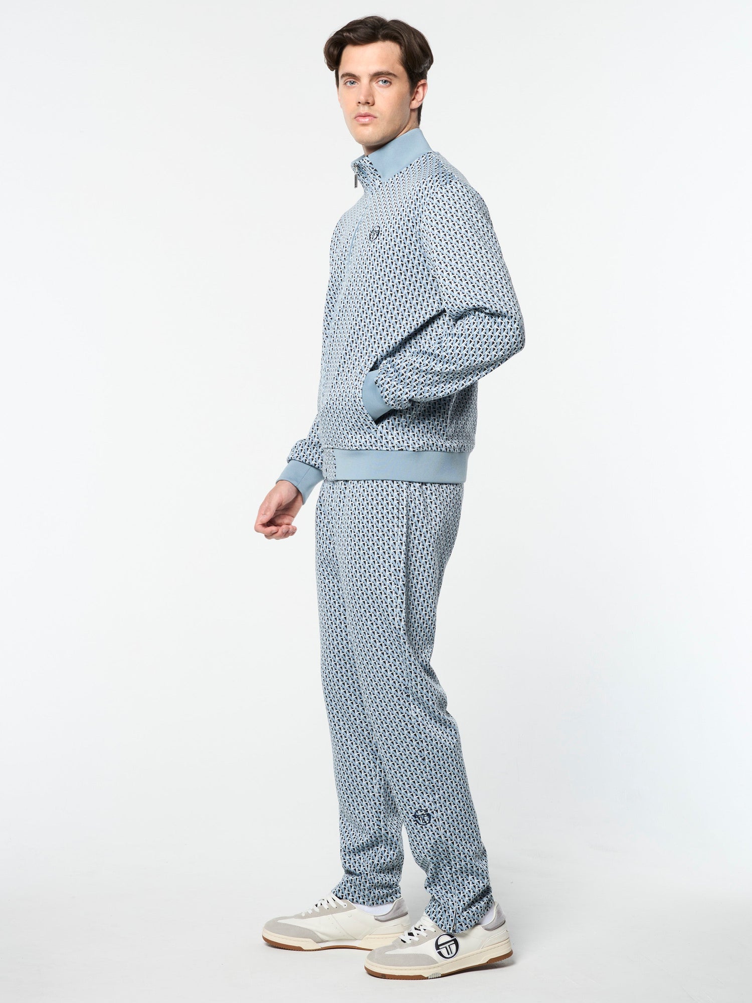 Men | Paolo Knit Track Pant | Faded Denim