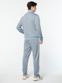Men | Paolo Knit Track Jacket | Faded Denim